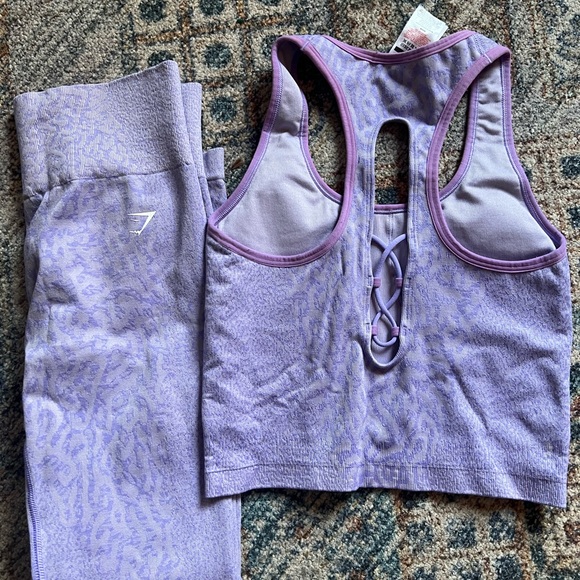 Gymshark Purple Leggings and Top Set - Picture 7 of 7